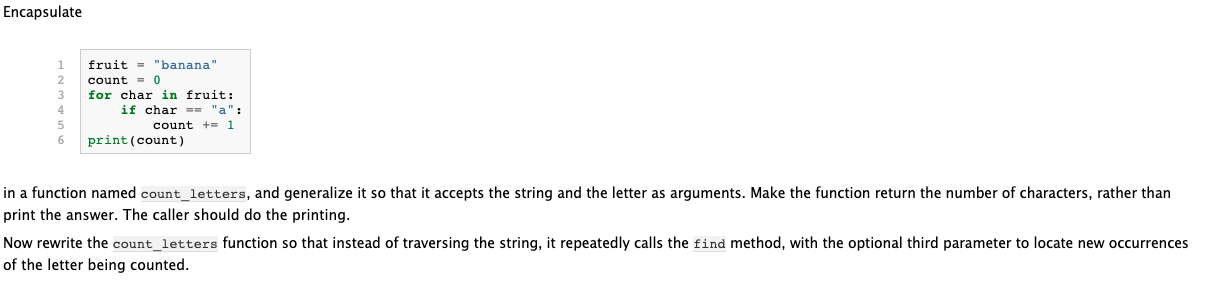 Solved Encapsulate fruit =