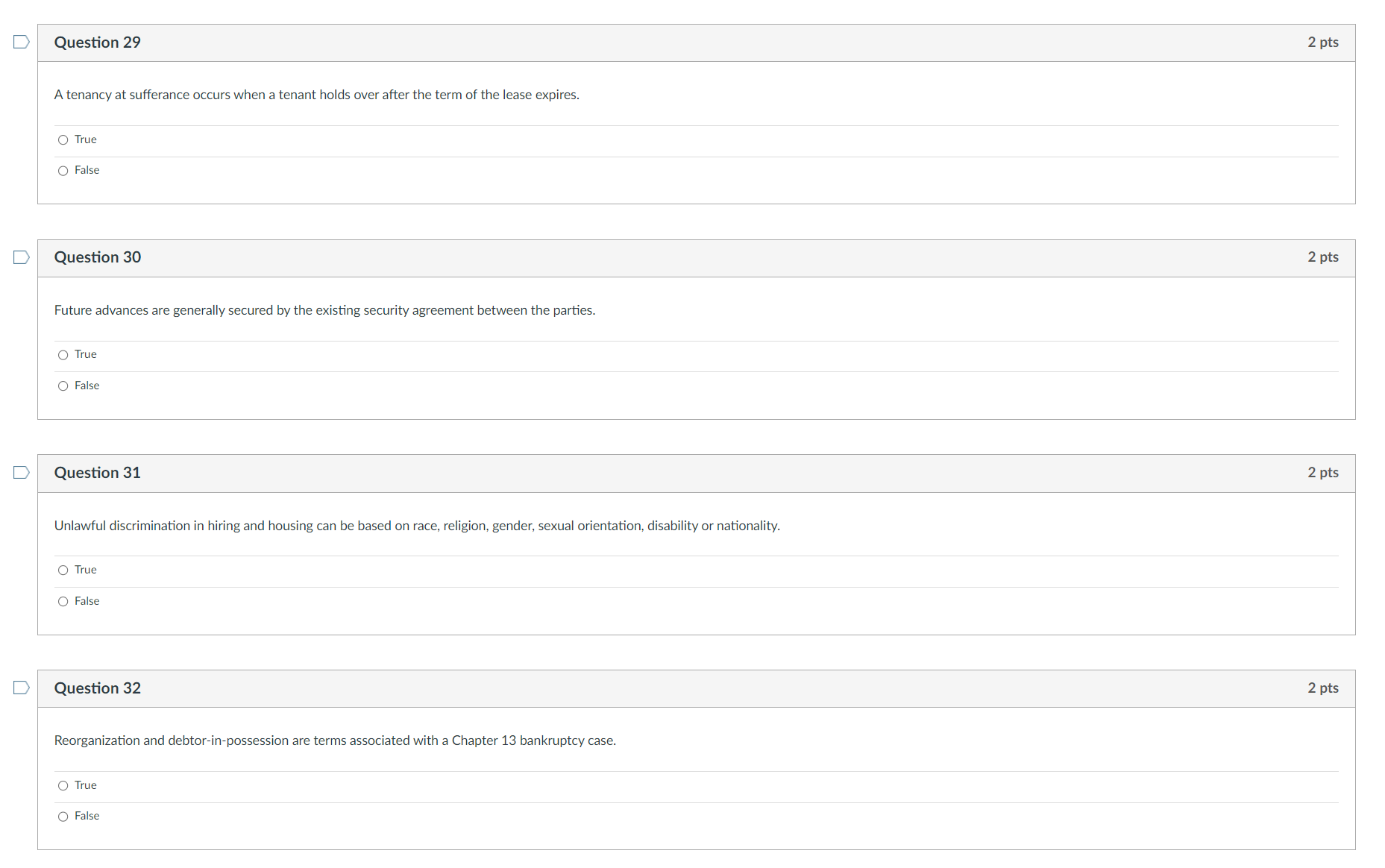 Solved A tenancy at sufferance occurs when a tenant holds
