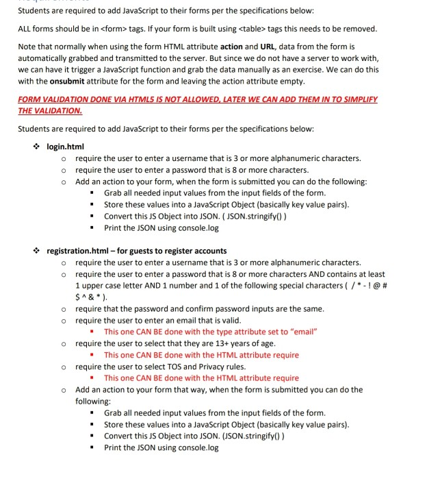 Introduction you will be adding JavaScript to your | Chegg.com