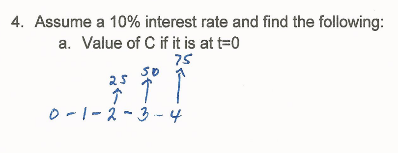 Solved 4. Assume A 10% Interest Rate And Find The Following: 