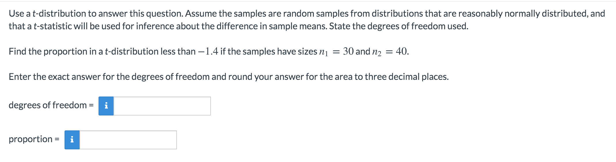T Distribution Probability Questions Solved Use a t-distribution to answer this question. Assume | Chegg.com