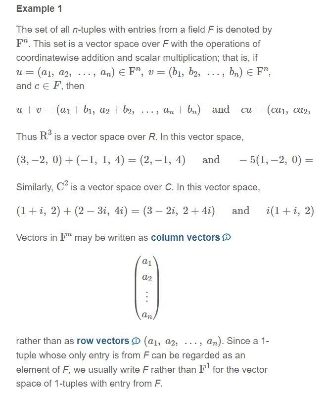 Solved V={(a1,a2,…,an):ai∈R for i=1,2,…,n}; so V is a vector | Chegg.com