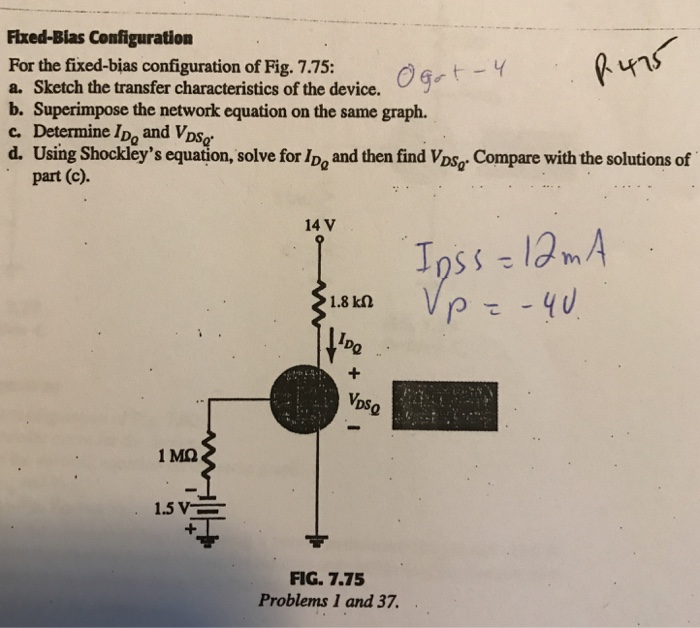 Solved Fixed-Blas Configuration For The Fixed-bias | Chegg.com