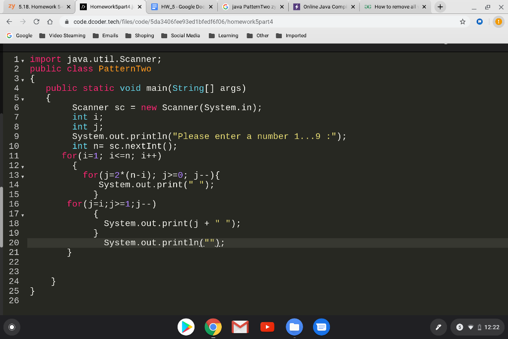 Solved Why is it telling me that there is a space in my code | Chegg.com