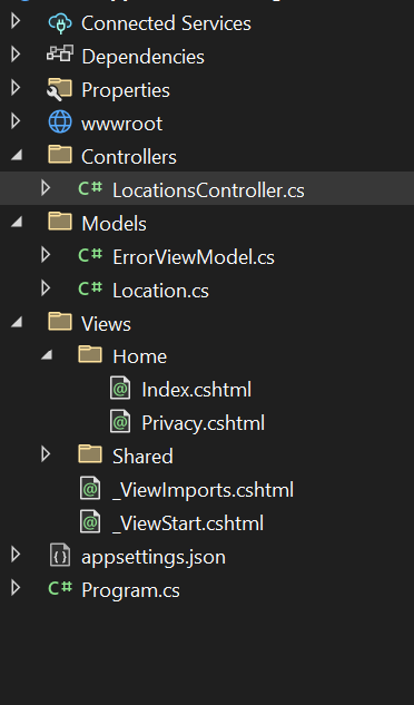 Solved Getting a 404 http error on MVC CRUD. CREATE, READ, | Chegg.com