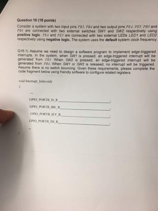 Solved Question 16 (18 points) Consider a system with two | Chegg.com