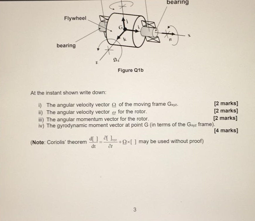 Part 2: 3-Dimensional Rigid Body Dynamics A vehicle | Chegg.com