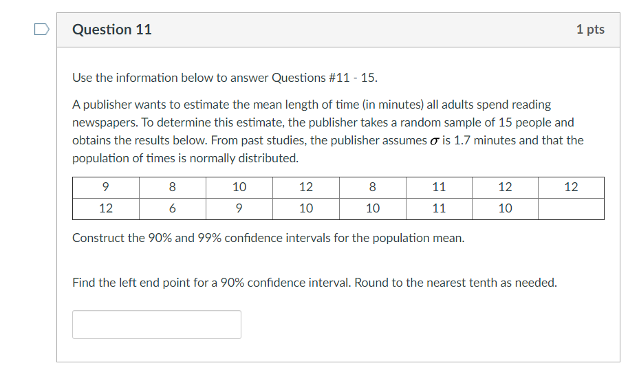 Solved Question 3 1 pts Use the information below to answer | Chegg.com