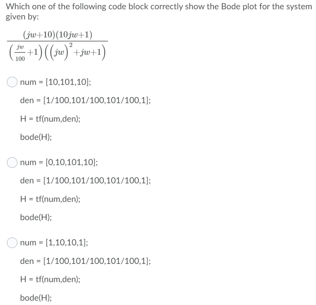 Solved Which one of the following code block correctly show | Chegg.com