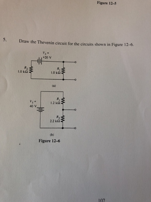 Solved draw the Thevenin circuit for the circuits shown in | Chegg.com