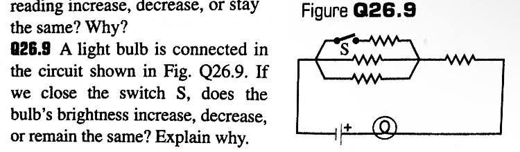 Solved Figure Q26.9 reading increase, decrease, or stay the | Chegg.com
