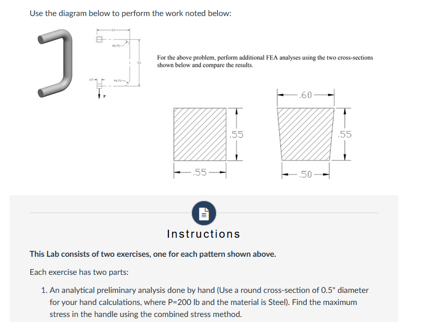 Use the diagram below to perform the work noted | Chegg.com