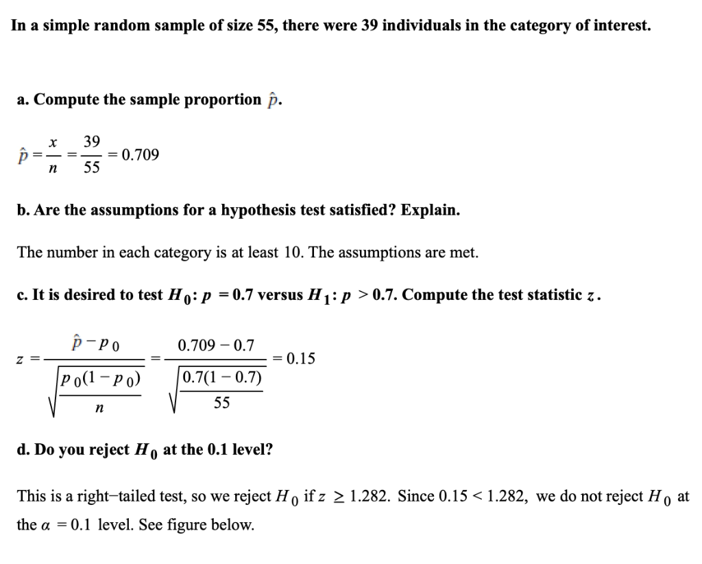 solved-in-a-simple-random-sample-of-size-55-there-were-39-chegg