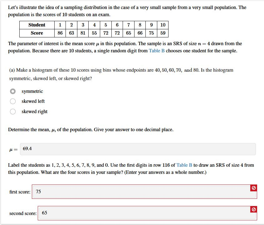 Solved Let's illustrate the idea of a sampling distribution | Chegg.com