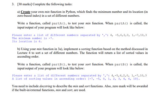 Solved 3. [30 marks] Complete the following tasks: a) Create | Chegg.com