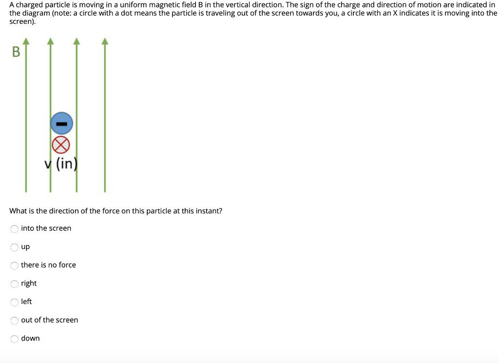 Solved A charged particle is moving in a uniform magnetic | Chegg.com
