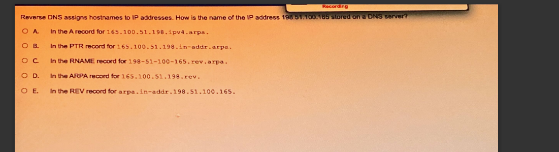 select the ip addresses that will serve dns requests