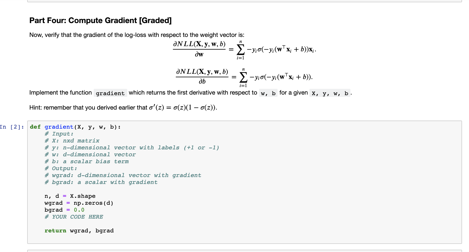 Def Sigmoid 2 Input 2 Scalar Or Array Of Chegg Com