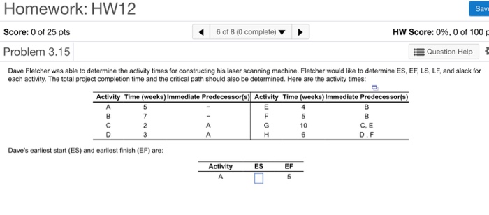Solved Homework: HW12 Score: 0 of 25 pts Problem 3.15 6 of 8 | Chegg.com