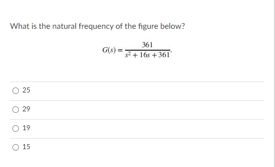 Solved What Is The Natural Frequency Of The Figure Below? | Chegg.com