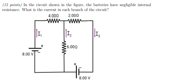 Solved (15 points) In the circuit shown in the figure, the | Chegg.com
