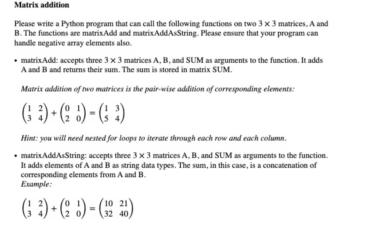 Solved Please write a Python program that can call the | Chegg.com