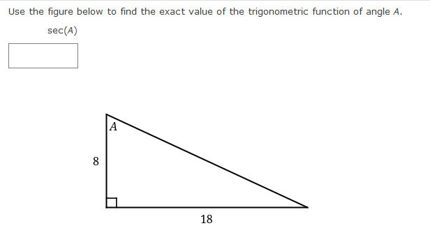 Solved Use the figure below to find the exact value of the | Chegg.com