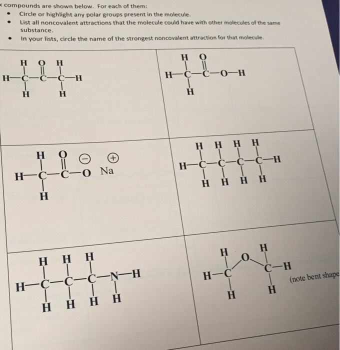 Solved Compounds are shown below. For each of them: | Chegg.com