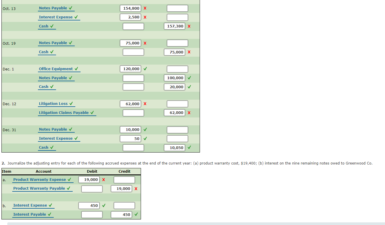 Solved Liability Transactions The Following Items Were | Chegg.com