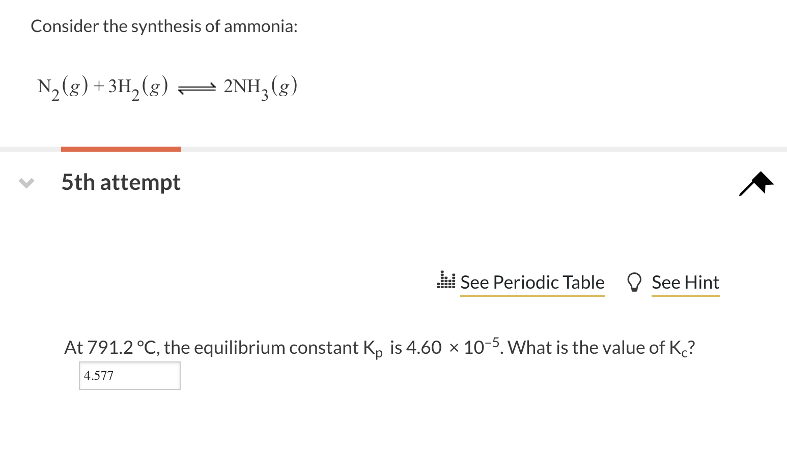 Solved Consider the synthesis of ammonia: | Chegg.com