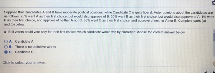 Solved Suppose That Candidates A And B Have Moderate | Chegg.com