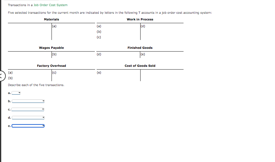 solved-transactions-in-a-job-order-cost-system-five-selected-chegg