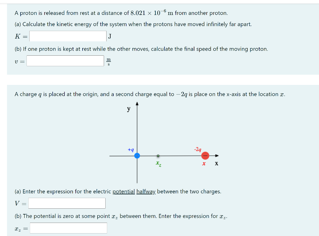 solved-a-proton-is-released-from-rest-at-a-distance-of-8-021-chegg