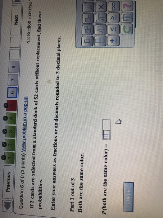 Solved if 2 cards are selected from a standard deck of 52