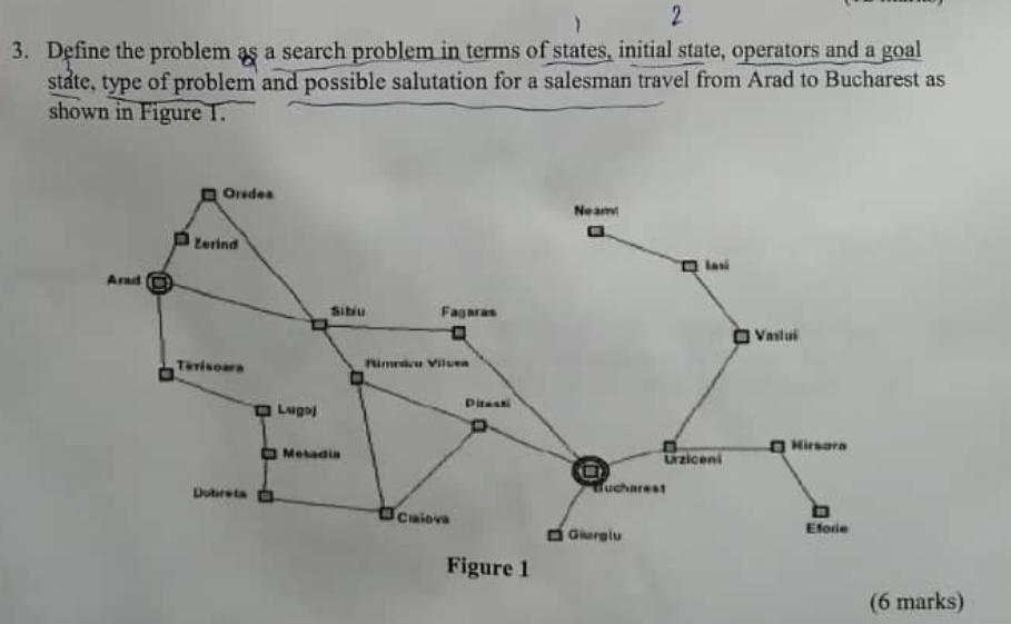 Solved 2 3. Define the problem as a search problem in terms | Chegg.com