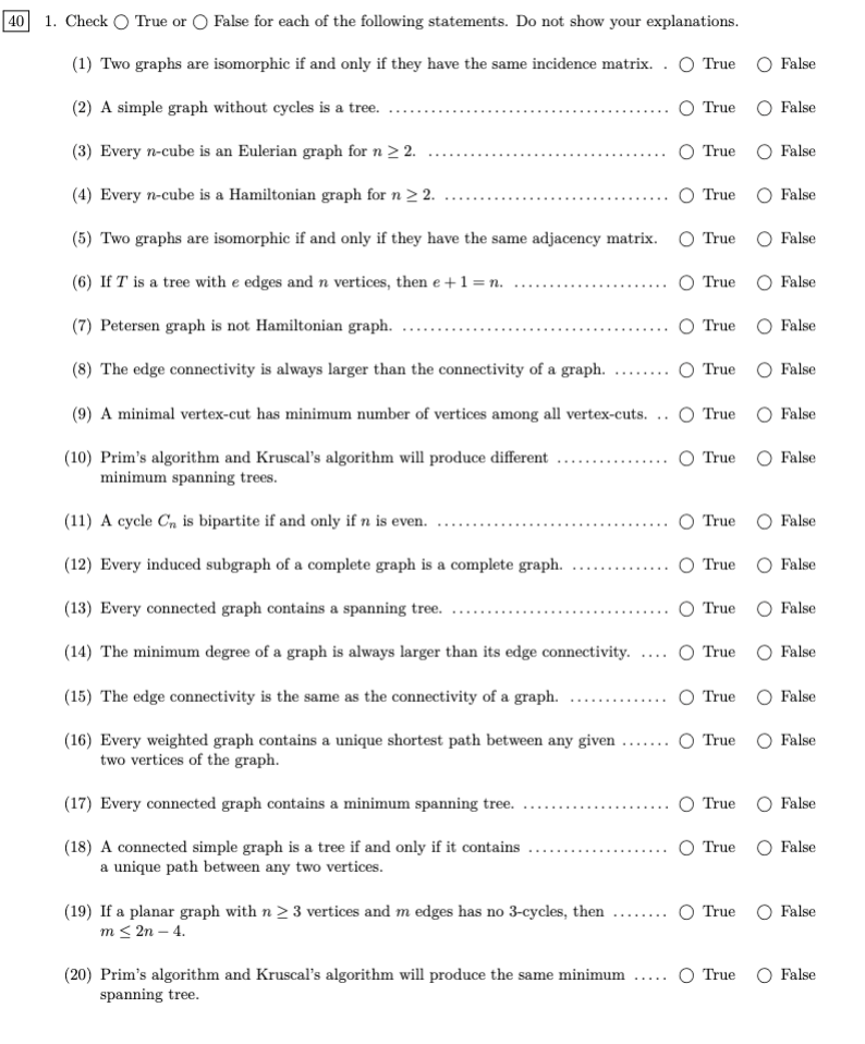 Solved someone good at discrete math please do this. please | Chegg.com