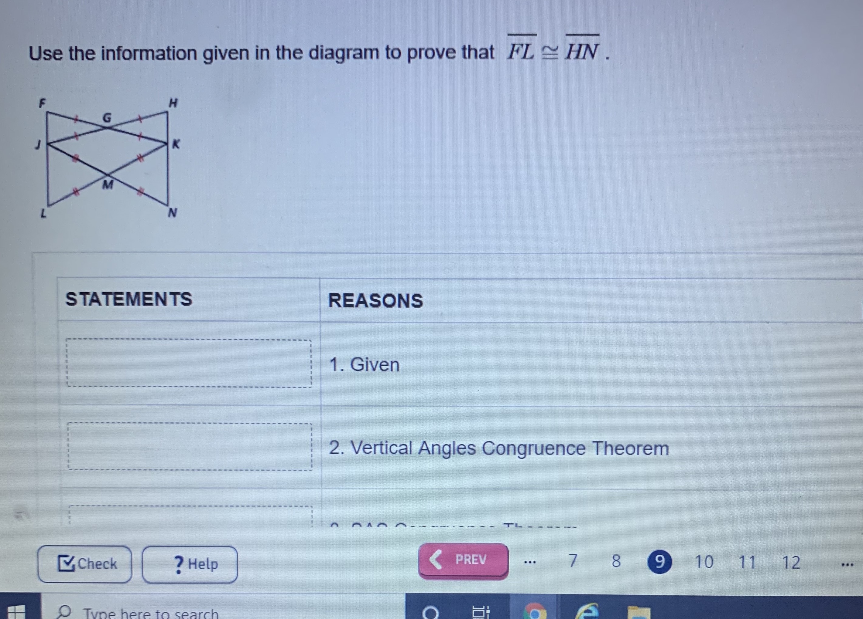 Solved Use the information given in the diagram to prove | Chegg.com