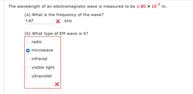 the frequency of an electromagnetic wave is measured in