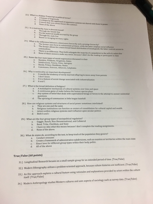 Solved Multiple Choice (60 points) 1) What is an example of | Chegg.com