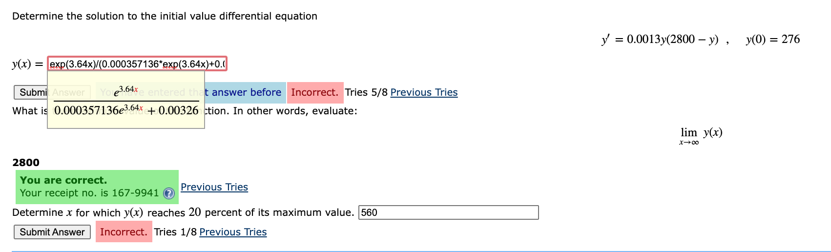 Solved Determine The Solution To The Initial Value Chegg