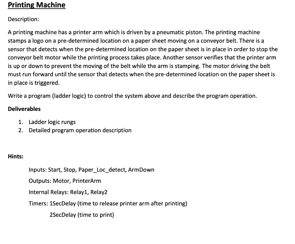 Printing 2024 machine details