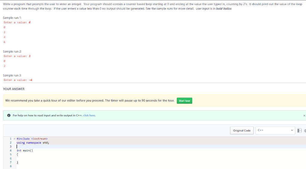 Solved Write a program that prompts the user to enter an | Chegg.com