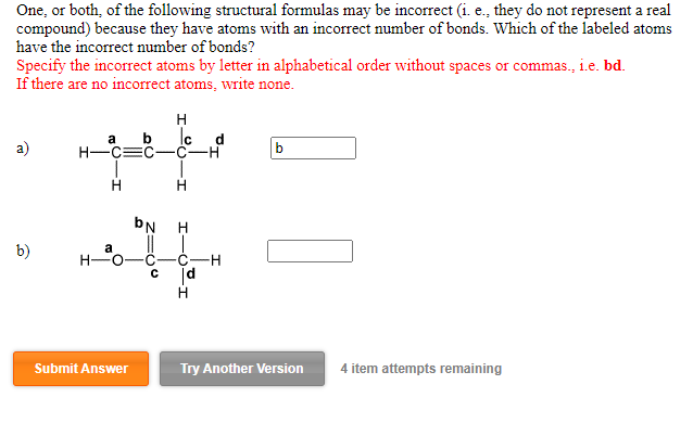 Solved One, or both of the following structural formulas may | Chegg.com