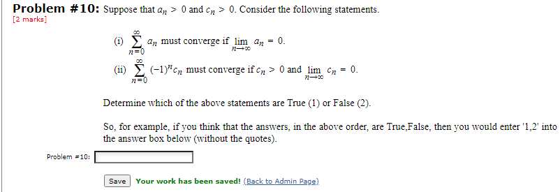 Solved Problem 10 Suppose That An 0 And Cn 0 Consi Chegg Com