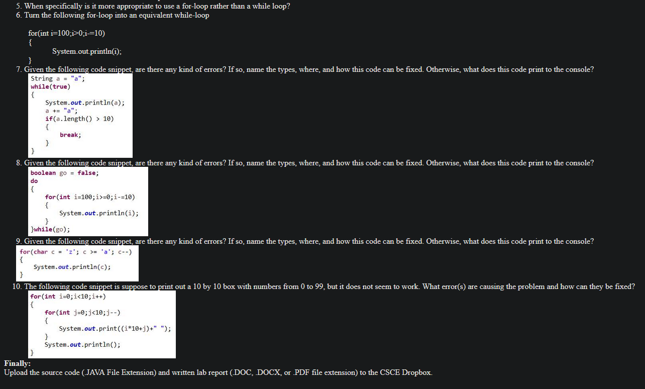 Solved 5. When specifically is it more appropriate to use a | Chegg.com