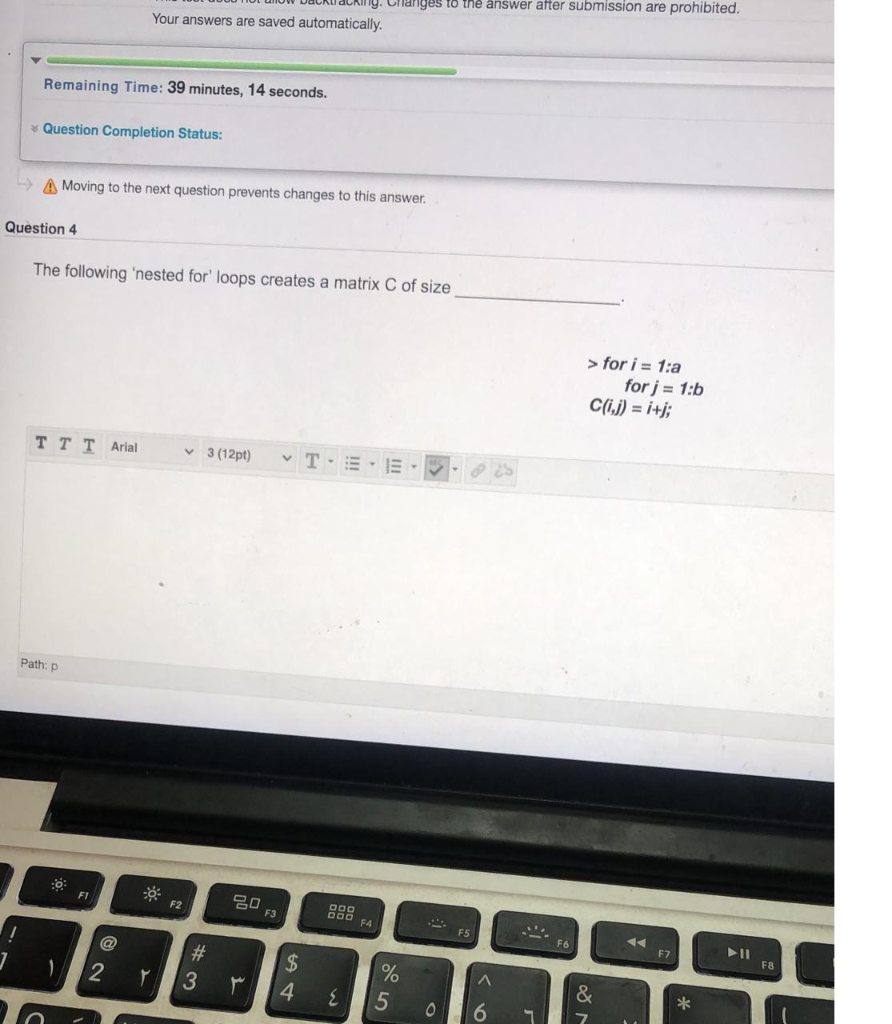 Solved Changes to the answer after submission are | Chegg.com