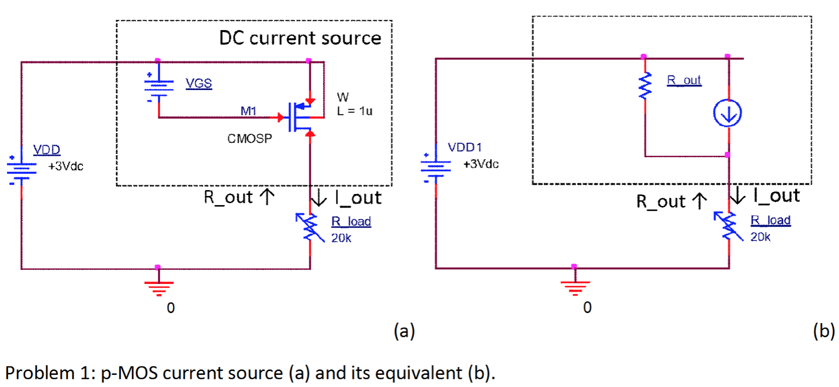 Solved The pMOSFET current source (see the schematic for