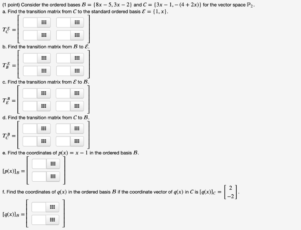 Solved Section 3.5 Change Of Basis: Problem 8 Previous | Chegg.com