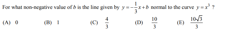 Solved For What Non-negative Value Of B Is The Line Given By | Chegg.com