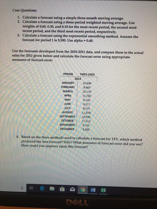 Solved II Tires for You, Inc. (TFY) Tires for You, Inc.